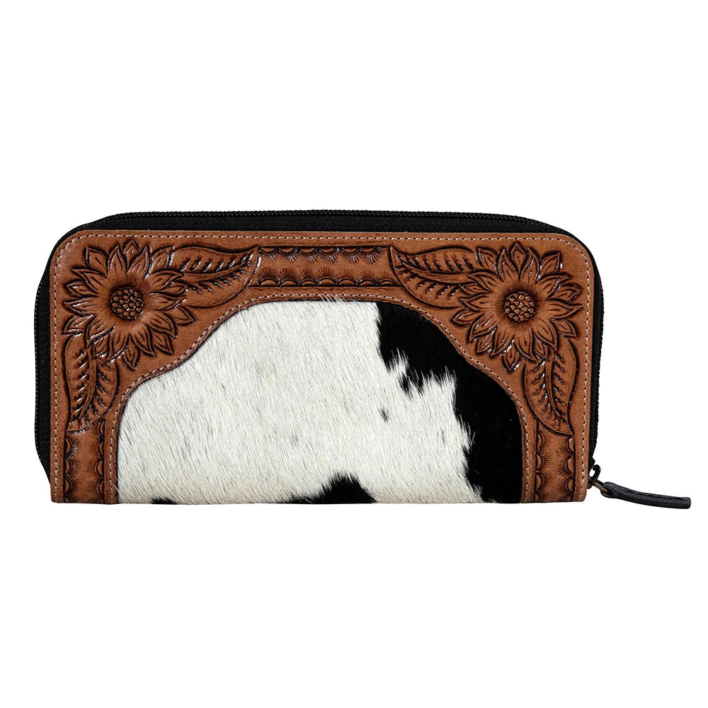 Canyon Sunrise Clutch Hair-on Hide Wallet