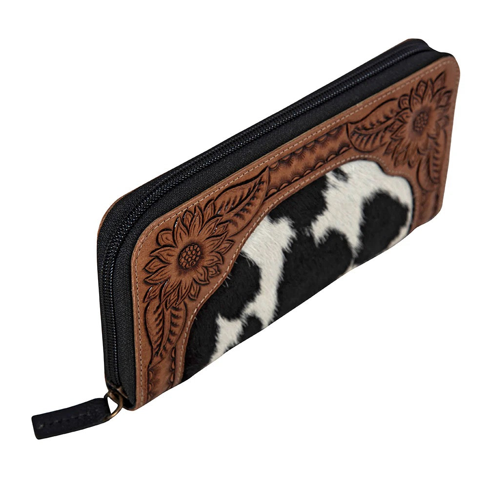 Canyon Sunrise Clutch Hair-on Hide Wallet